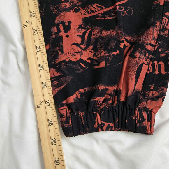 Streetwear Society Joggers Womens L Cargo Pants Love Graphic Graffiti Y2K Skater - Picture 12 of 12